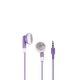 Ecouteurs violet pour iPhone 3g 3gs 4 