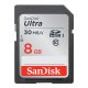 Sandisk 8GB Ultra microSDHC + Adaptateur SD Classe 10