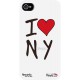 Coque rigide blanche Hihihi I love Normandy pour iPhone 4/4S