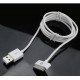 Muvit Cable de charge USB Apple 30pin 2.1A 1.2M blanc