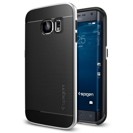 Coque Spigen Neo Hybrid satin silver pour Samsung Galaxy S6 Edge