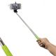 Perche rétractable à Selfie vert avec déclancheur Mini Jack 3.5mm