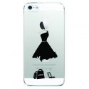 Coque iPhone 5/5S/SE rigide transparente My little black dress Dessin Evetane