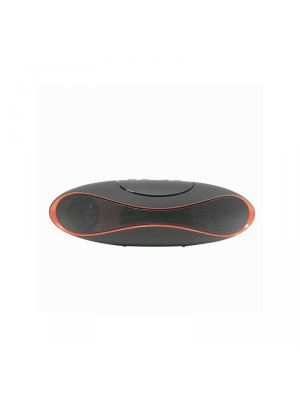 Mini enceinte bluetooth design noire et rouge