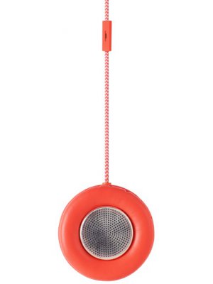 Enceinte et microphone monocle Handset corail