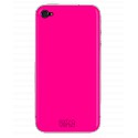 Autocollant + Coque fluo pink pour Apple iPhone 4/4S