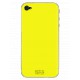 Autocollant + Coque fluo yellow pour Apple iPhone 4/4S