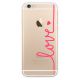 Coque Crystal Love rose pour iPhone 6