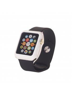 Bumper silicone  blanc pour Apple Watch 38mm