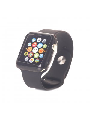 Bumper silicone noir pour Apple Watch 38mm