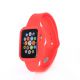 Bracelet bumper silicone rouge pour Apple Watch 38mm