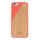 Coque rigide corail Wooden Clic pour Apple iPhone 6 Plus