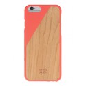 Coque rigide corail Wooden Clic pour Apple iPhone 6 Plus