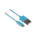Cable Usb data et charge Lighting MFI KIT bleu
