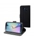 Muvit Etui Wallet Folio Noir 3 Cartes Stand Samsung Galaxy S6 Edge