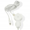 Chargeur voiture muvit compatible avec Apple Lightning MFI 2.4A 1.2m blanc