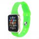 Bracelet silicone vert sans adaptateur pour Apple Watch 42mm