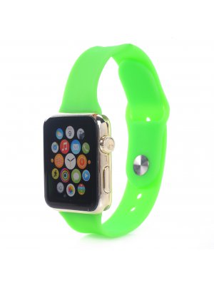 Bracelet silicone vert sans adaptateur pour Apple Watch 42mm