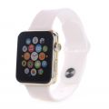 Bracelet blanc silicone sans adaptateur pour Apple Watch 38mm