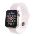 Bracelet silicone blanc sans adaptateur pour Apple Watch 42mm