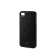 Coque XQISIT iPlate eman cuir noire pour Apple iPhone 4/4S