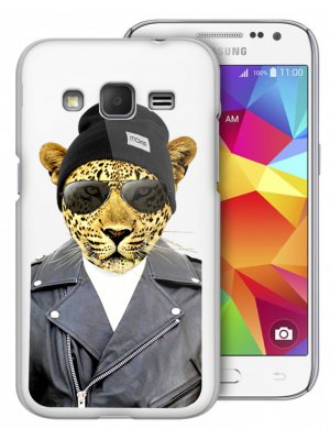 Coque rigide Moxie transparente leopard Rock pour Samsung Galaxy Trend Lite