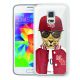 Moxie coque crystal rigide léopard baseball pour Samsung Galaxy S5 mini