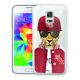 Moxie coque crystal rigide léopard baseball pour Samsung Galaxy S5