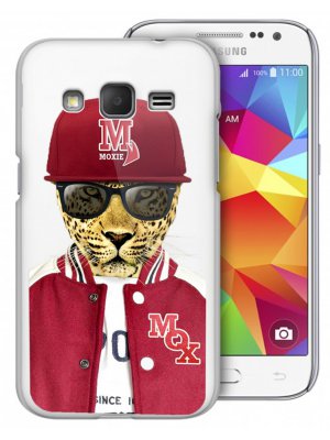 Coque rigide Moxie transparente leopard baseball pour Samsung Galaxy Trend Lite