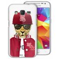 Coque rigide Moxie transparente leopard baseball pour Samsung Galaxy Trend Lite