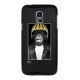 Moxie coque rigide noire singe casque jaune pour Samsung Galaxy S5 mini