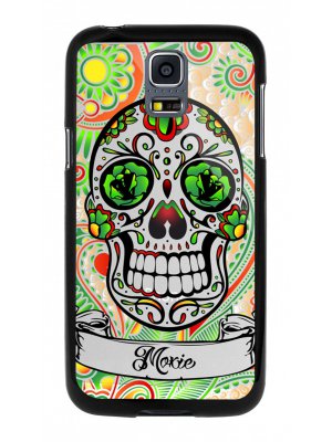 Moxie coque rigide noire crane mexicain vert pour Samsung Galaxy S5 mini