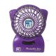 Mini ventilateur portable violet avec lumière et Power Bank 4400mAh