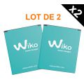 Lot de 2 batteries Wiko d'origine pour Wiko Goa et Wiko Sunset