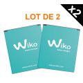 Lot de 2 batteries Wiko d'origine pour Wiko Lenny