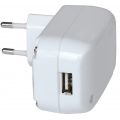 Brennenstuhl chargeur secteur compact blanc norme Européenne CE avec entrée USB 2100mAh