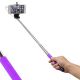 Perche selfie retractable violet avec déclencheur mini jack 3,5mm
