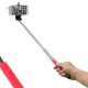 Perche selfie retractable rouge avec déclencheur mini jack 3,5mm