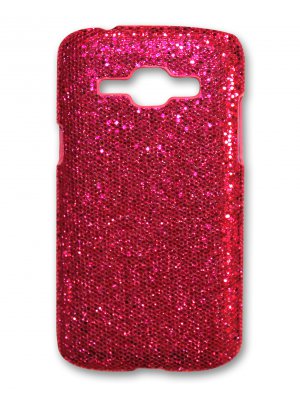 Coque rigide paillettes roses pour Samsung Galaxy J1