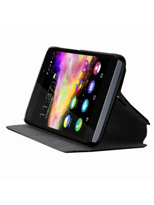  Etui folio avec stand intégré noir pour Wiko Rainbow Up