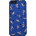 Coque Paul & Joe bleue motif renard pour iPhone 5/5S