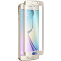 Protège-écran en verre trempé Qdos contour doré pour Samsung Galaxy S6 Edge