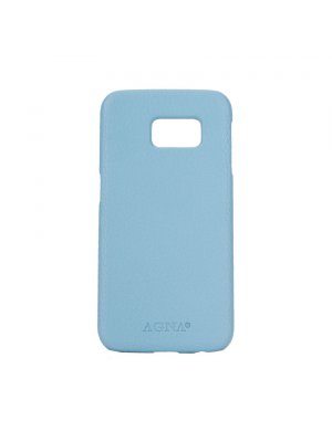 Agna Coque cuir iPlate en cuir bleu pour Samsung Galaxy S6