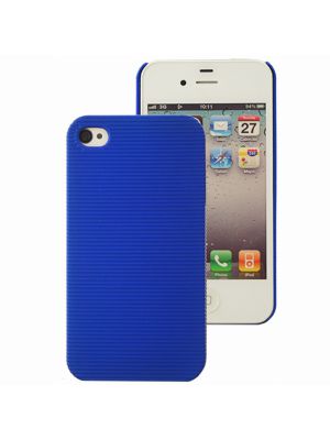 Mocca coque rayée bleue pour iPhone 4 / 4S