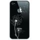 Coque Crystal Pissenlit Blanche pour Apple iPhone 4/4S
