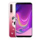 Coque Samsung Galaxy A9 2018 silicone transparente Panda Géométrique Rose ultra resistant Protection housse Motif Ecriture Tendance Evetane