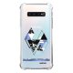 Coque Samsung Galaxy S10 anti-choc souple angles renforcés transparente Triangles Bleus Evetane.