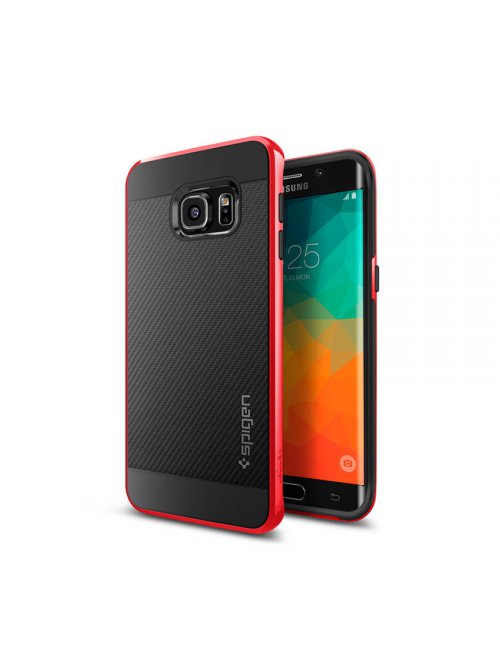 Coque spigen neo hybrid Carbone rouge pour Samsung Galaxy S6 Edge Plus