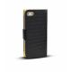 Etui de protection effet croco iPhone 5/5s - Noir