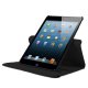 Etui rotatif effet cuir iPad 2/3 - Noir